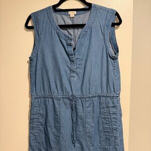 J Crew Chambray Sleeveless Dress XS